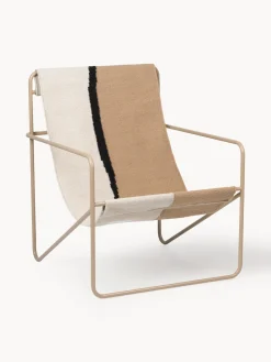 Sillones De Jardín|Sillones De Jardí­N>Ferm Living Sillón Desert Tejido blanco Off White, beige, negro, greige