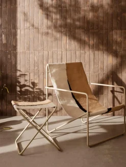 Sillones De Jardín|Sillones De Jardí­N>Ferm Living Sillón Desert Tejido blanco Off White, beige, negro, greige