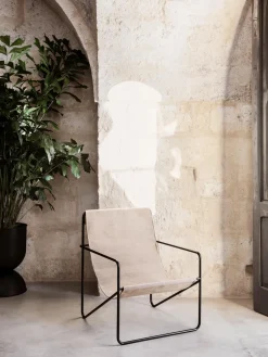 Sillones De Jardín|Sillones De Jardí­N>Ferm Living Sillón Desert Tejido beige claro, negro