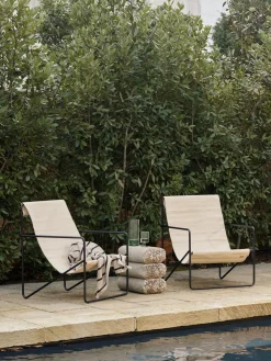Sillones De Jardín|Sillones De Jardí­N></noscript>Ferm Living Sillón Desert Tejido beige claro, negro