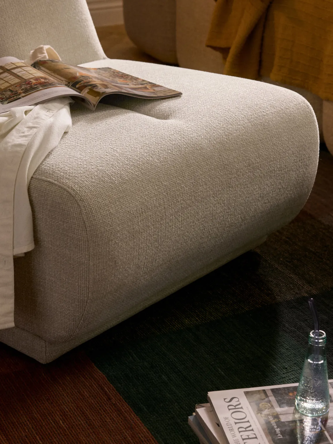 Sillones Pequeños|Sillones>Westwing Collection Sillón Emie Tejido blanco Off White