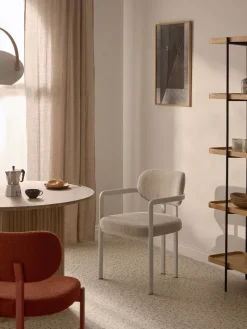 Sillas Con Reposabrazos|Sillas>Westwing Collection Sillón en tejido bouclé Adrien Bouclé beige claro, beige claro