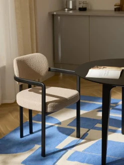 Sillas Con Reposabrazos|Sillas>Westwing Collection Sillón en tejido bouclé Adrien Bouclé beige, negro