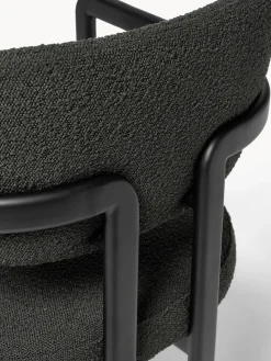 Clearance Sillón en tejido bouclé Adrien Sillas Con Reposabrazos|Sillas