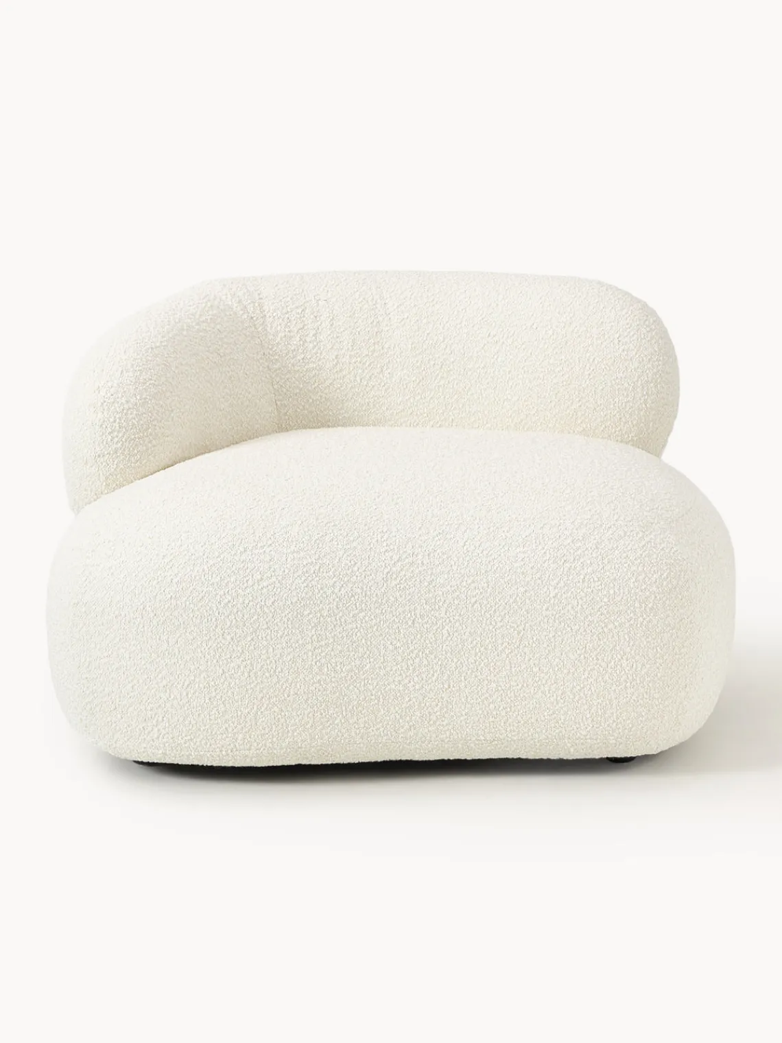 Butacas|Sillones>Westwing Collection Sillón en tejido bouclé Alba Bouclé blanco Off White