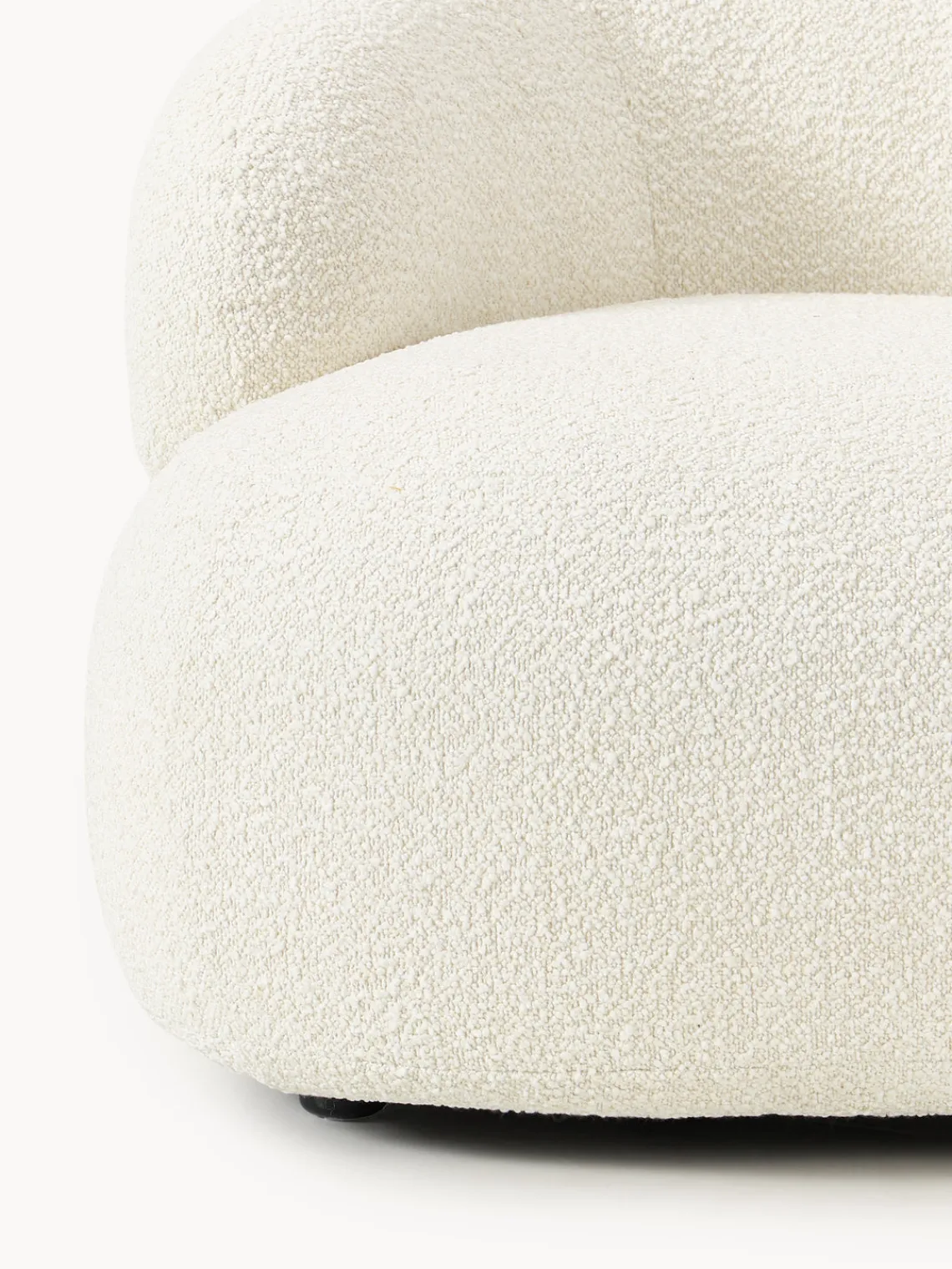 Butacas|Sillones>Westwing Collection Sillón en tejido bouclé Alba Bouclé blanco Off White