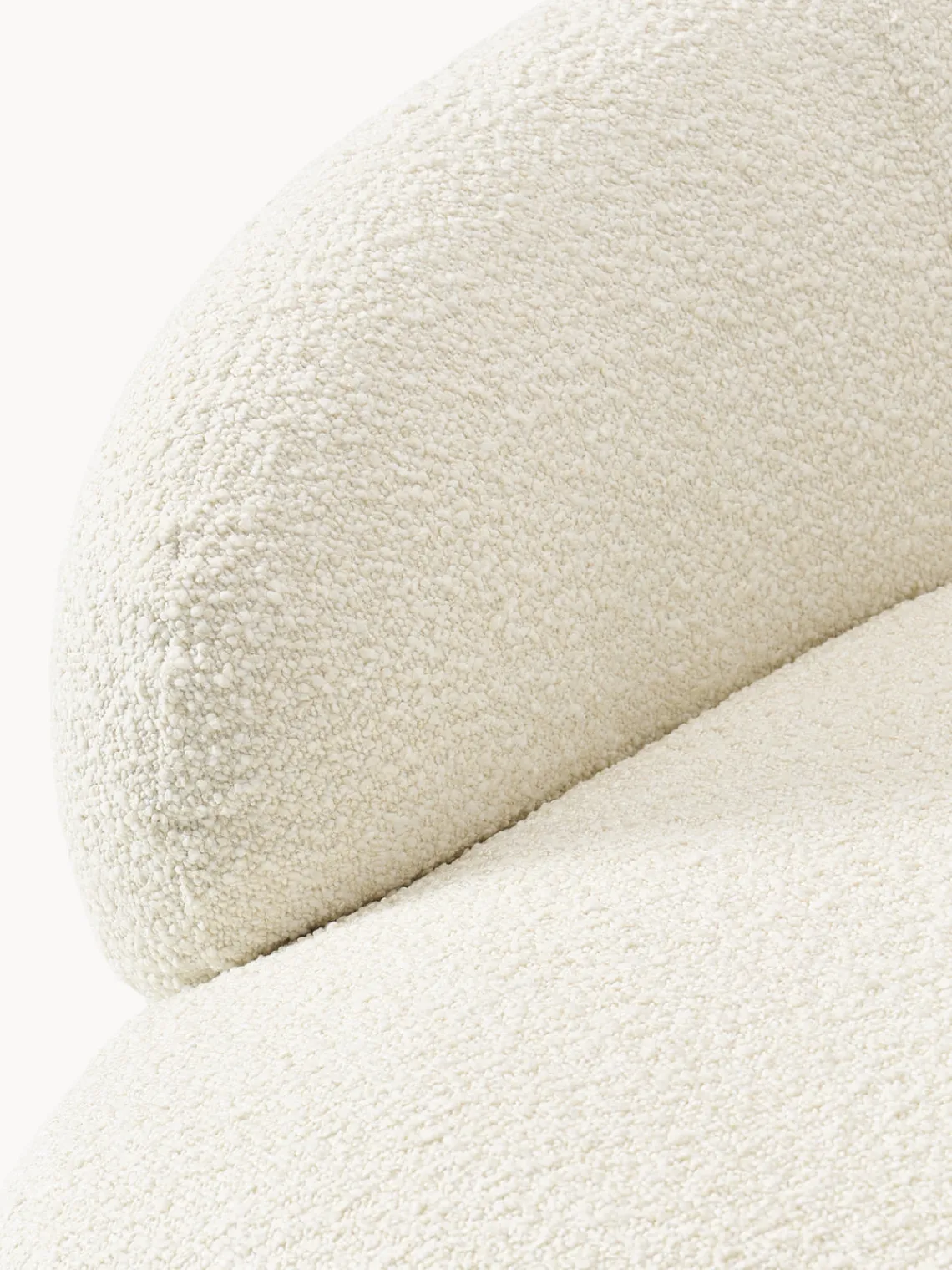Butacas|Sillones>Westwing Collection Sillón en tejido bouclé Alba Bouclé blanco Off White