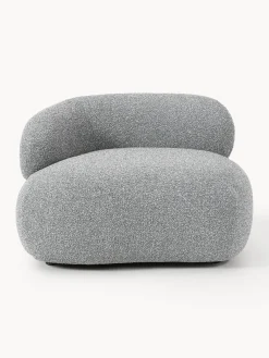 Butacas|Sillones>Westwing Collection Sillón en tejido bouclé Alba Bouclé gris
