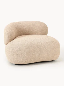 Butacas|Sillones>Westwing Collection Sillón en tejido bouclé Alba Bouclé melocotón