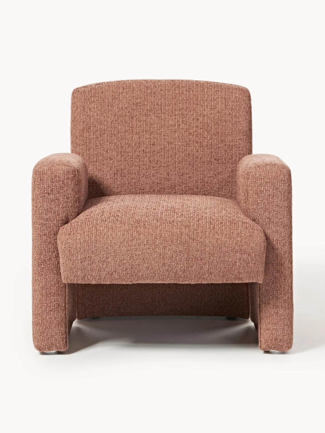 New Sillón en tejido bouclé Aven Sillones Pequeños|Sillones