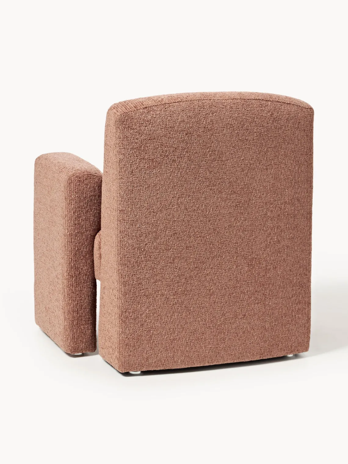 New Sillón en tejido bouclé Aven Sillones Pequeños|Sillones