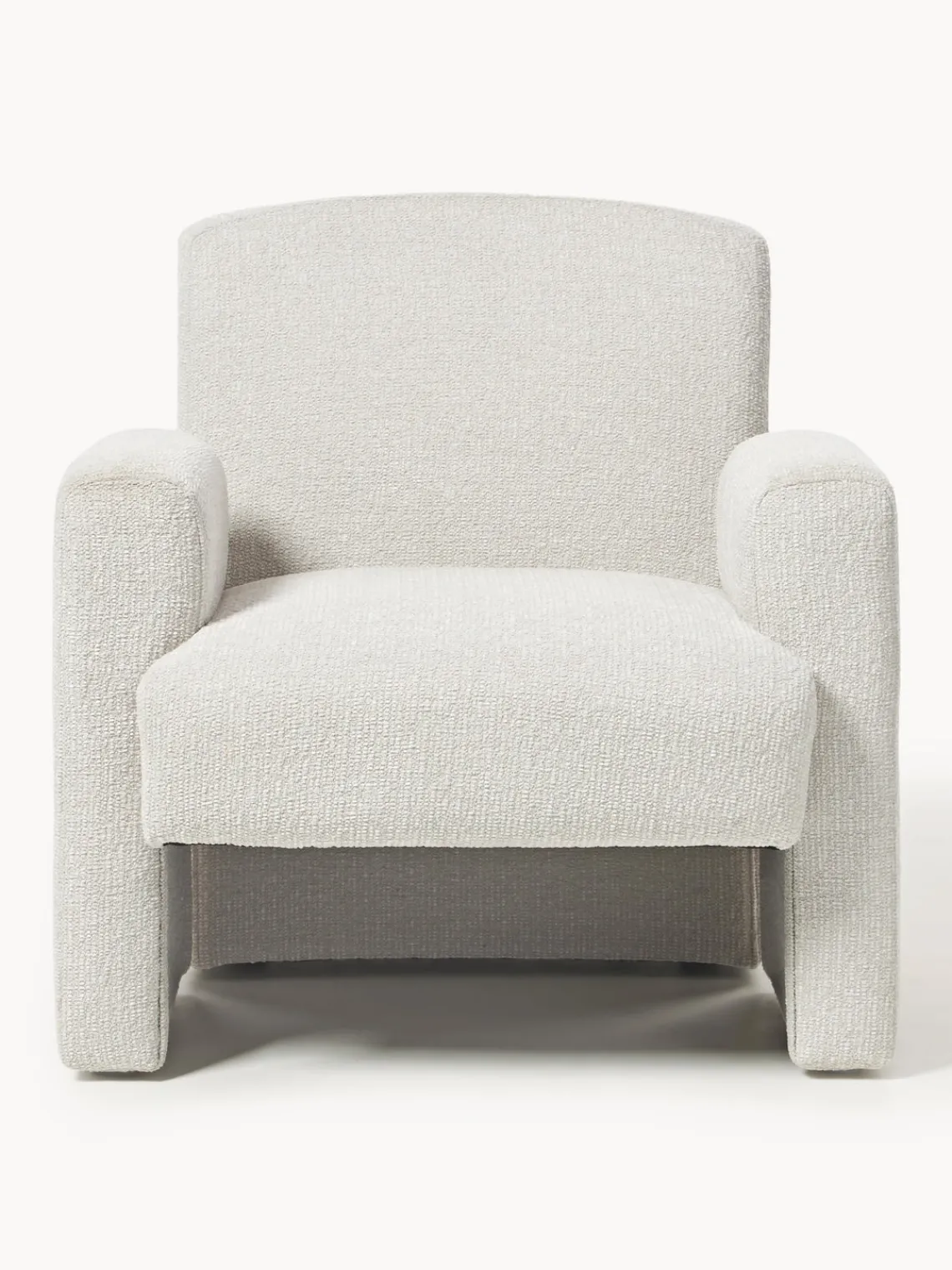 Clearance Sillón en tejido bouclé Aven Sillones Pequeños|Sillones