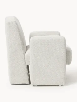 Clearance Sillón en tejido bouclé Aven Sillones Pequeños|Sillones