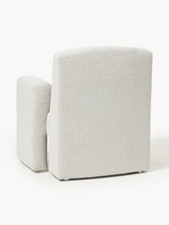 Clearance Sillón en tejido bouclé Aven Sillones Pequeños|Sillones