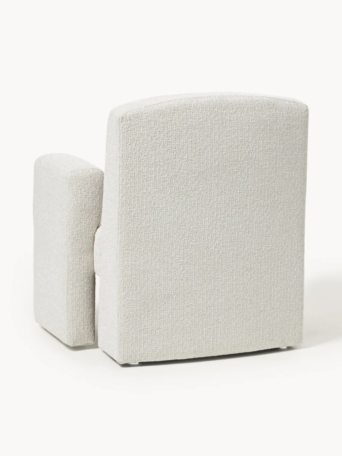Clearance Sillón en tejido bouclé Aven Sillones Pequeños|Sillones