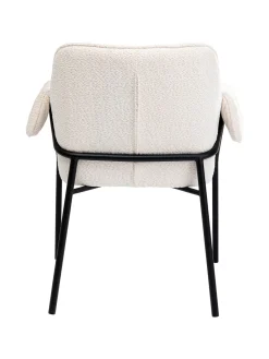 Sillas Con Reposabrazos|Sillas></noscript>Kare Design Sillón en tejido bouclé Bess Bouclé blanco Off White, negro