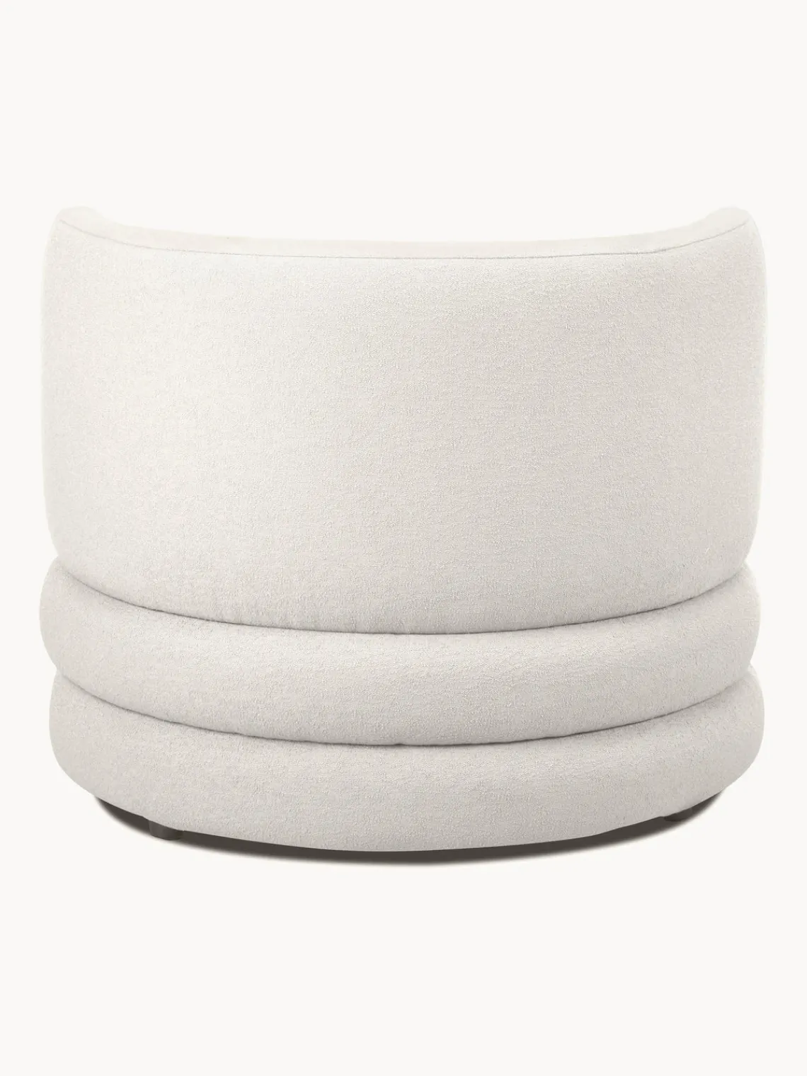 Butacas|Sillones>Westwing Collection Sillón en tejido bouclé de diseño Solomon Bouclé blanco crema