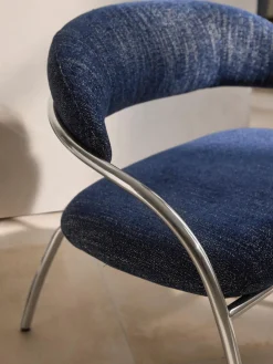Clearance Sillón en tejido bouclé Dodo Sillones Pequeños|Sillones