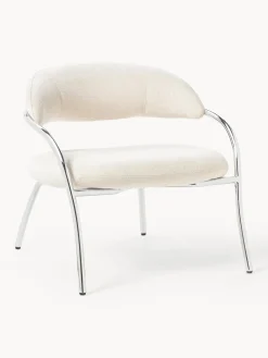 New Sillón en tejido bouclé Dodo Sillones Pequeños|Sillones