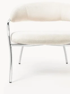 New Sillón en tejido bouclé Dodo Sillones Pequeños|Sillones