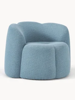 Best Sillón en tejido bouclé Fleur Sillones Pequeños|Sillones