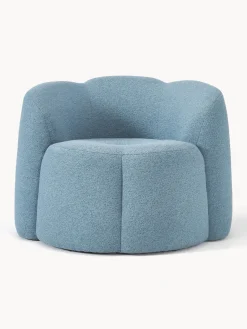 Best Sillón en tejido bouclé Fleur Sillones Pequeños|Sillones