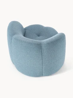 Best Sillón en tejido bouclé Fleur Sillones Pequeños|Sillones