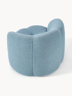 Best Sillón en tejido bouclé Fleur Sillones Pequeños|Sillones