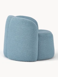 Best Sillón en tejido bouclé Fleur Sillones Pequeños|Sillones