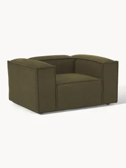 Butacas|Sillones>Westwing Collection Sillón en tejido bouclé Lennon Bouclé verde oliva