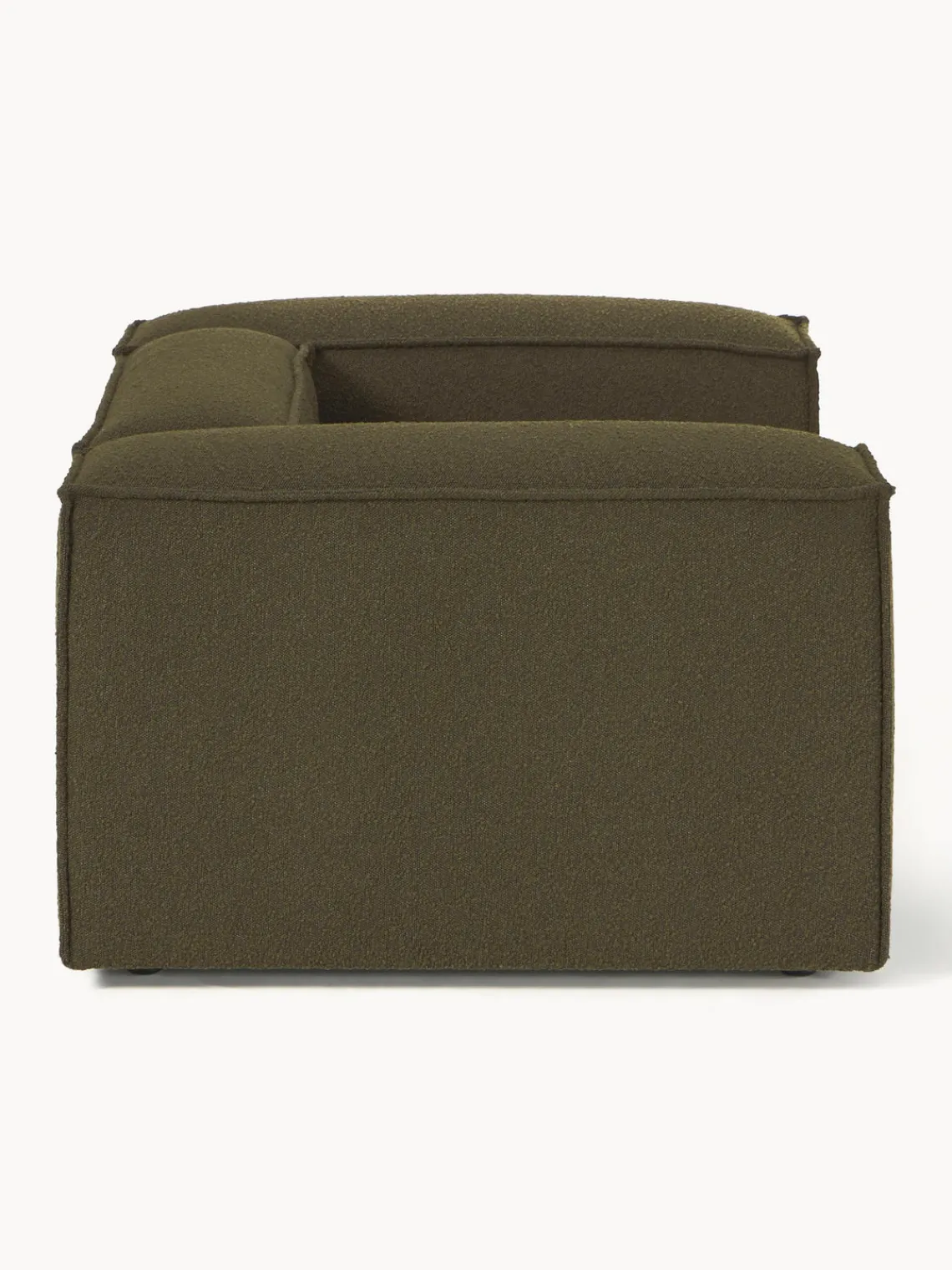 Butacas|Sillones>Westwing Collection Sillón en tejido bouclé Lennon Bouclé verde oliva