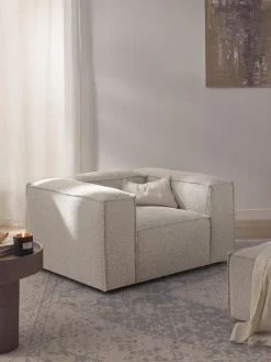 Clearance Sillón en tejido bouclé Lennon Butacas|Sillones