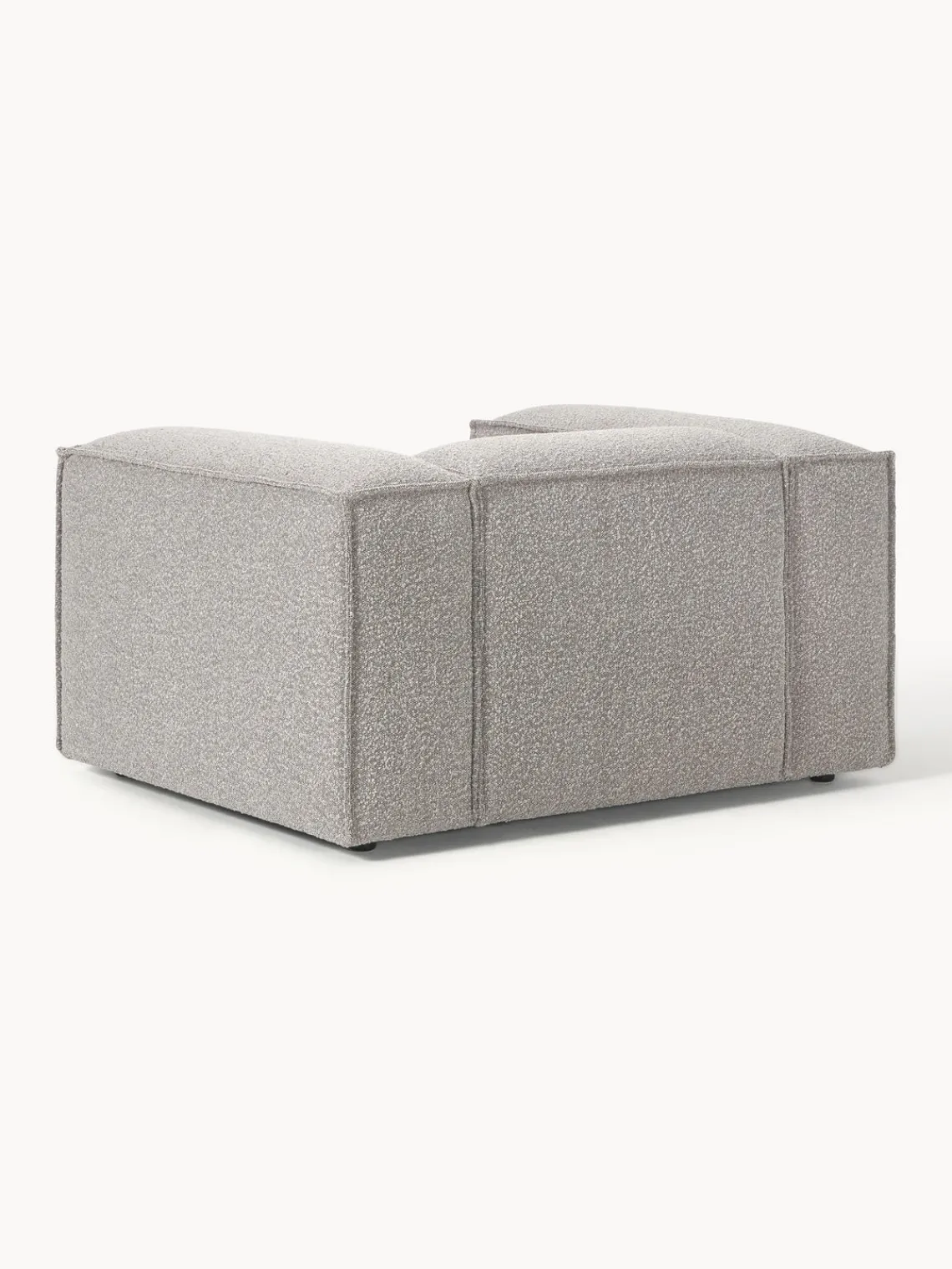 Butacas|Sillones>Westwing Collection Sillón en tejido bouclé Lennon Bouclé gris pardo