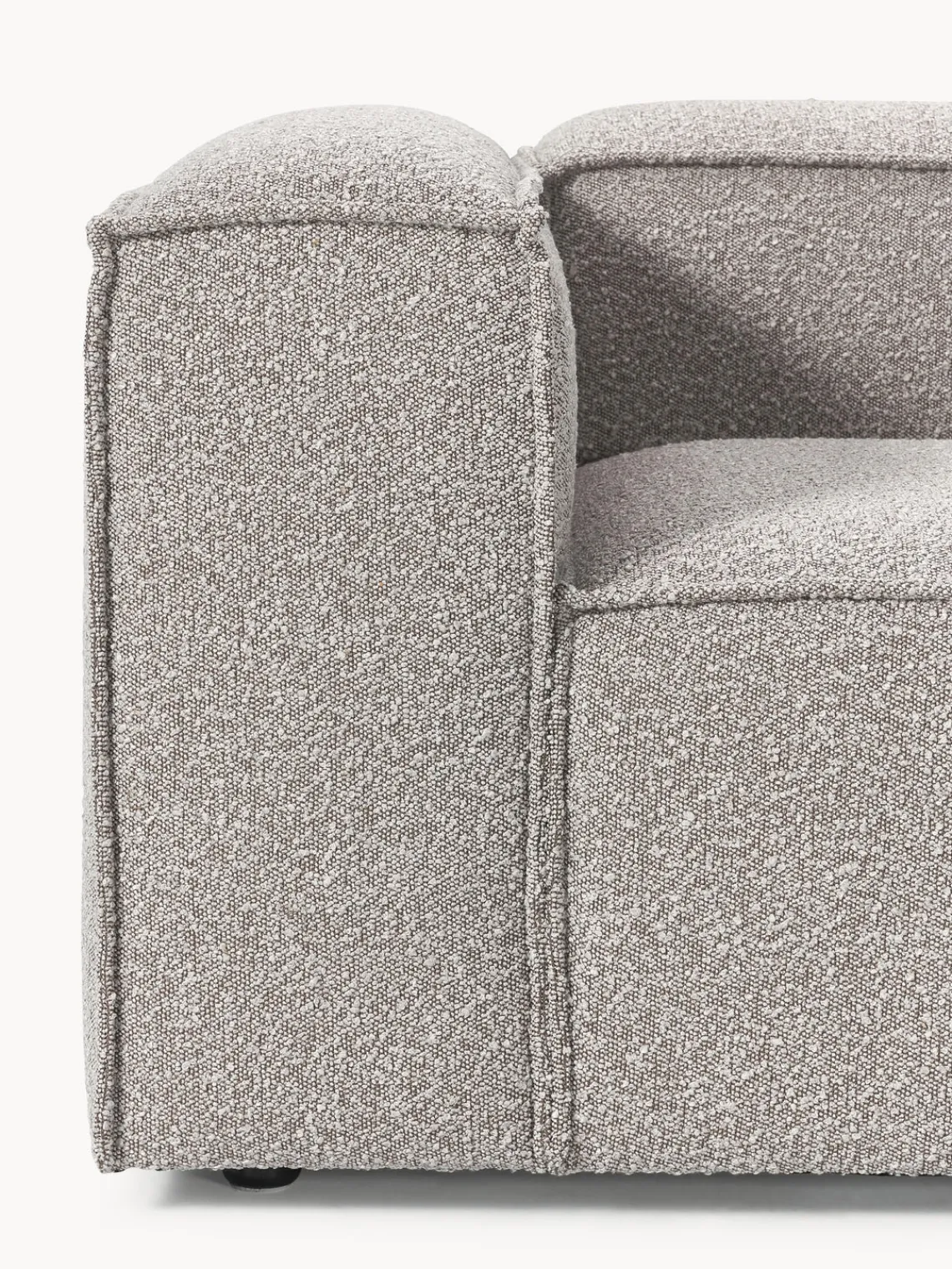 Butacas|Sillones>Westwing Collection Sillón en tejido bouclé Lennon Bouclé gris pardo