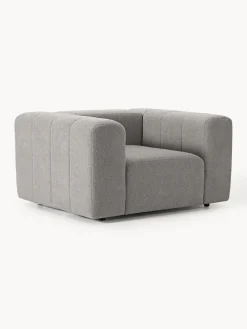 Butacas|Sillones>Westwing Collection Sillón en tejido bouclé Lena Bouclé gris