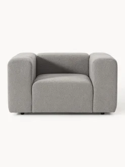 Butacas|Sillones></noscript>Westwing Collection Sillón en tejido bouclé Lena Bouclé gris