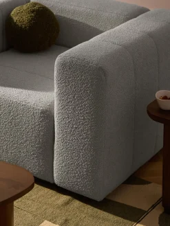 Butacas|Sillones></noscript>Westwing Collection Sillón en tejido bouclé Lena Bouclé gris