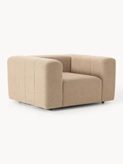Butacas|Sillones>Westwing Collection Sillón en tejido bouclé Lena Bouclé beige