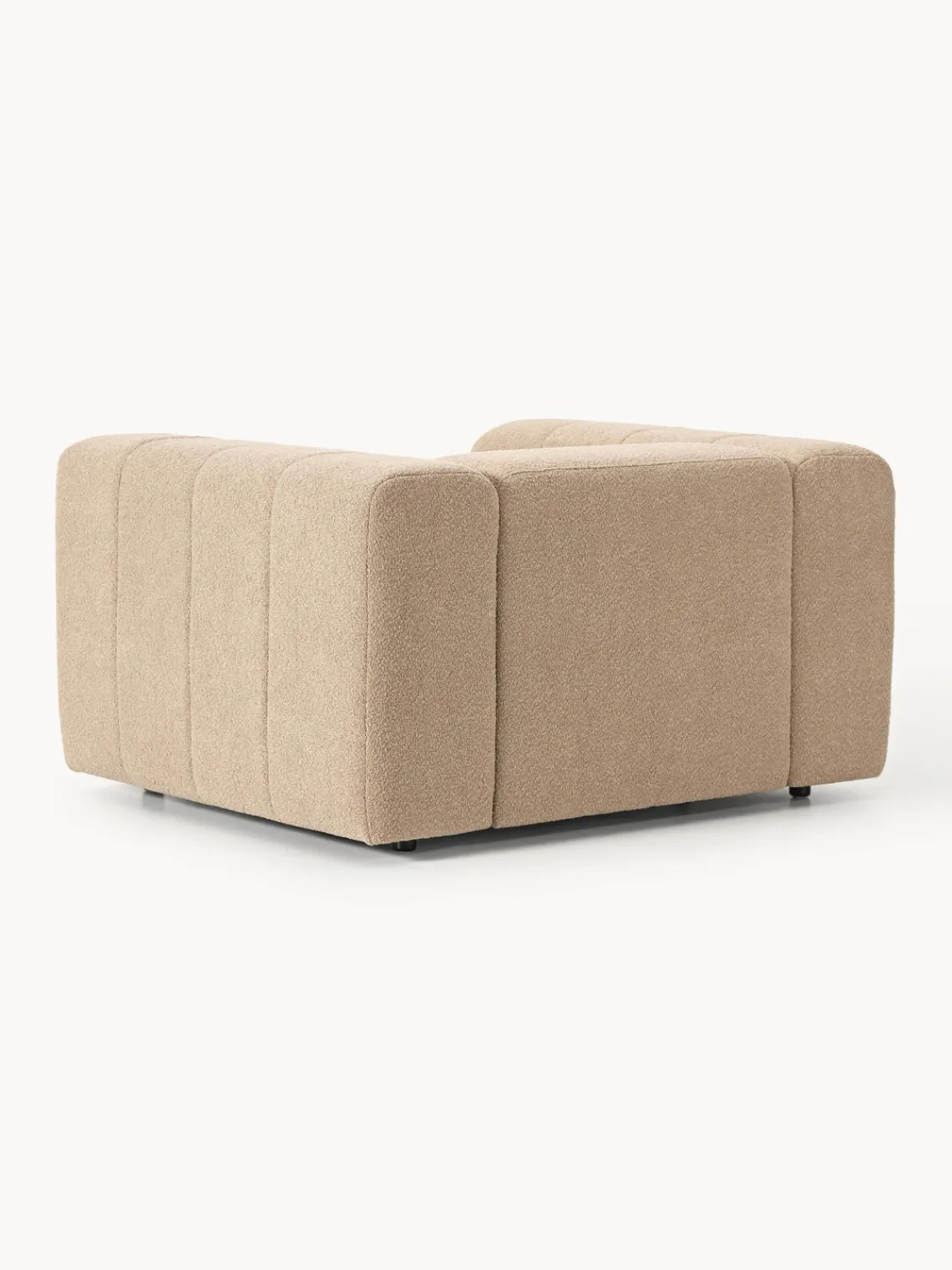 Butacas|Sillones>Westwing Collection Sillón en tejido bouclé Lena Bouclé beige
