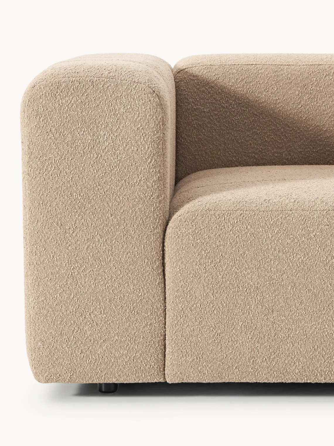 Butacas|Sillones>Westwing Collection Sillón en tejido bouclé Lena Bouclé beige