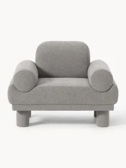 Online Sillón en tejido bouclé Lilo Butacas|Sillones