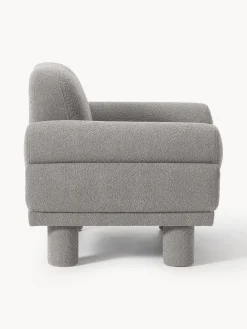 Online Sillón en tejido bouclé Lilo Butacas|Sillones