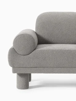 Online Sillón en tejido bouclé Lilo Butacas|Sillones