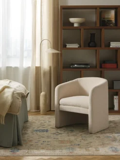 Hot Sillón en tejido bouclé Mairo Sillones Pequeños|Sillones