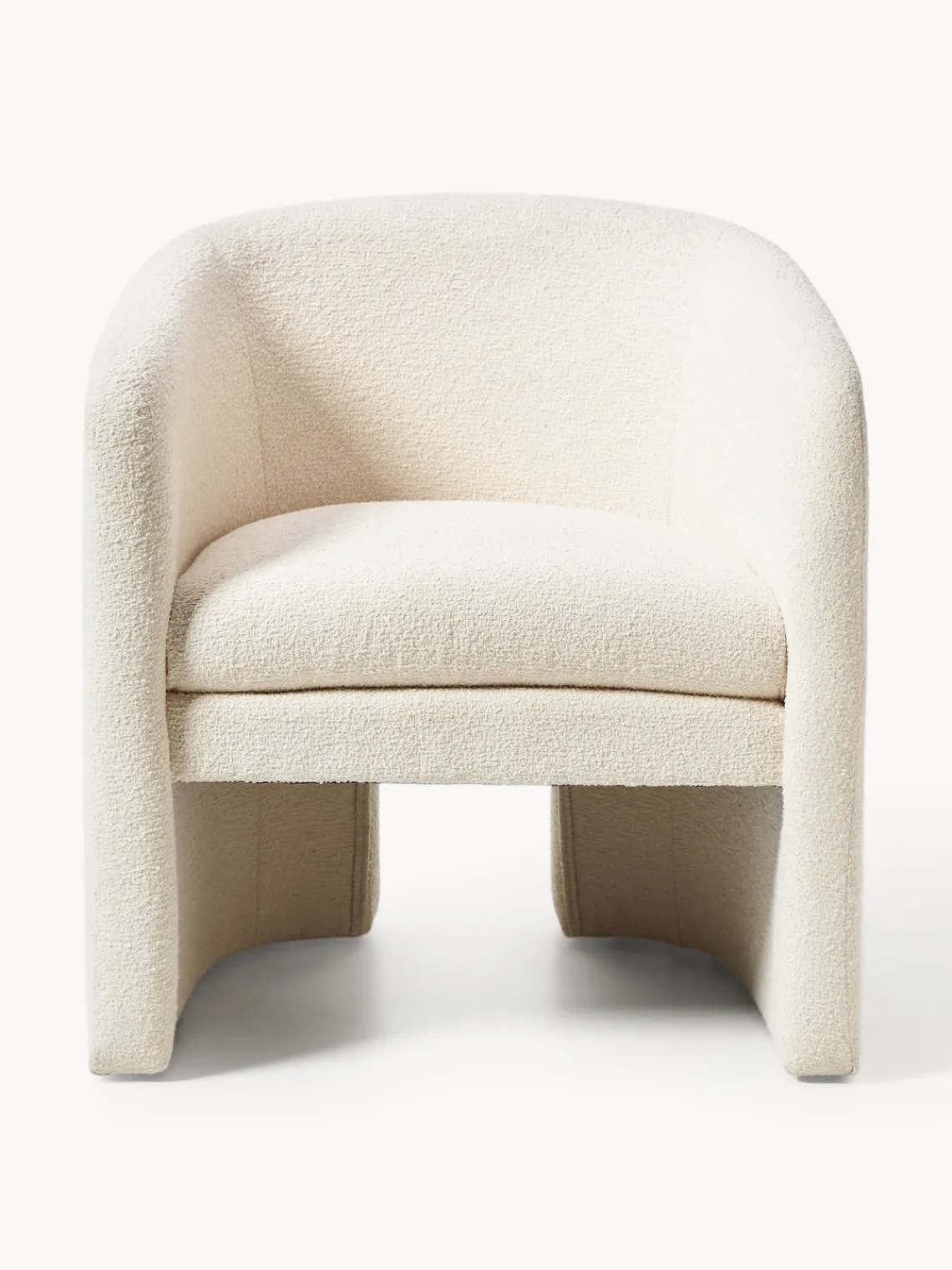 Hot Sillón en tejido bouclé Mairo Sillones Pequeños|Sillones