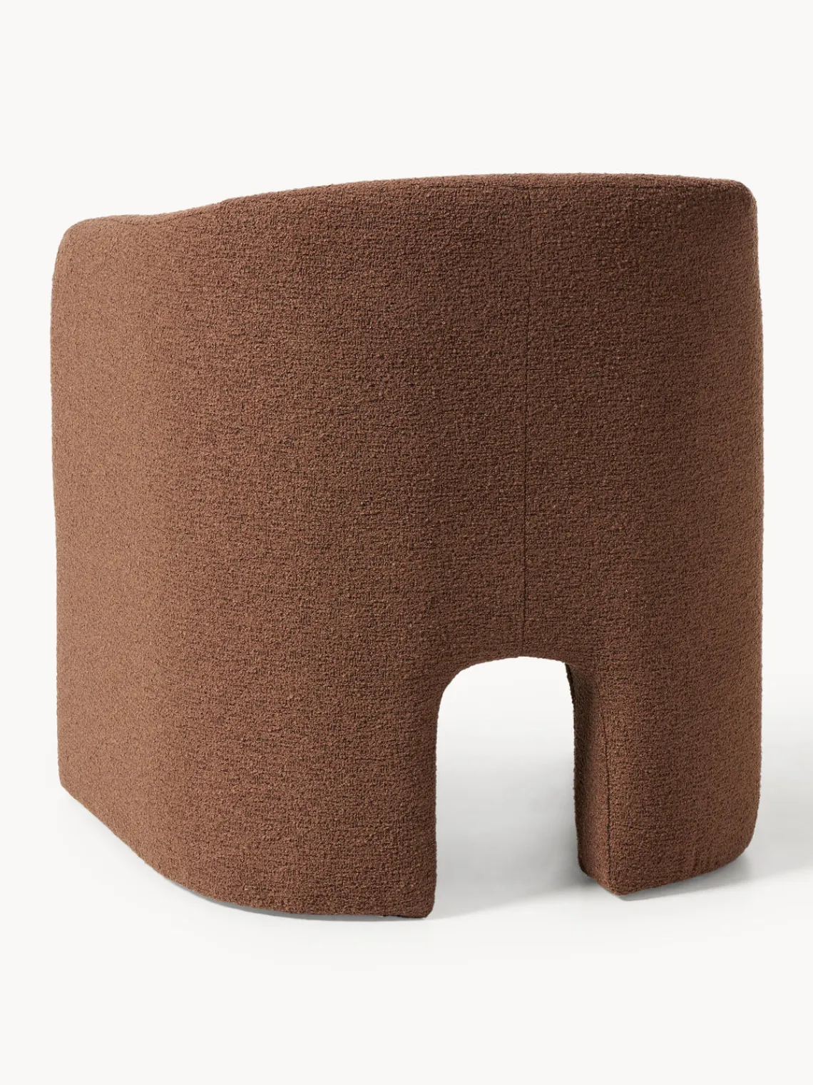 Sillones Pequeños|Sillones>Westwing Collection Sillón en tejido bouclé Mairo Bouclé marrón