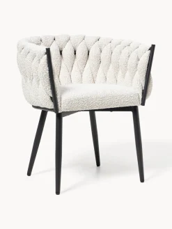 Sillas Con Reposabrazos|Sillas>Ellos Home Sillón en tejido bouclé Molto