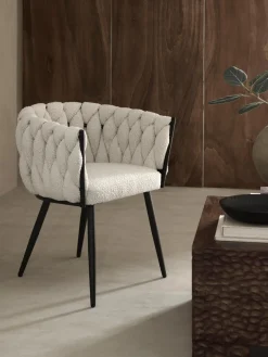 Sillas Con Reposabrazos|Sillas>Ellos Home Sillón en tejido bouclé Molto