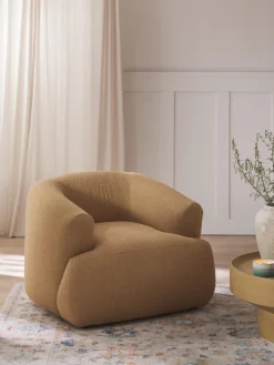 Hot Sillón en tejido bouclé Sofia Butacas|Sillones