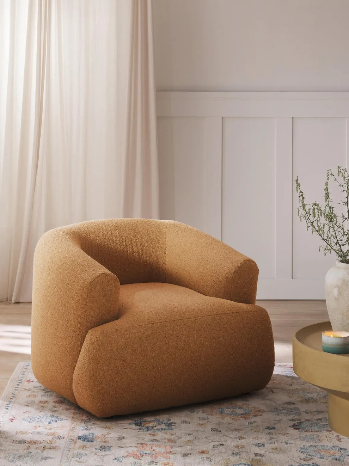 Discount Sillón en tejido bouclé Sofia Butacas|Sillones